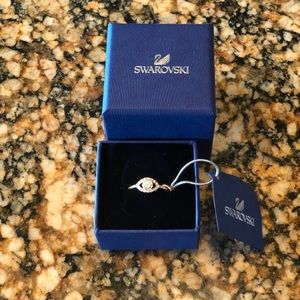 Swarovski evil eye ring